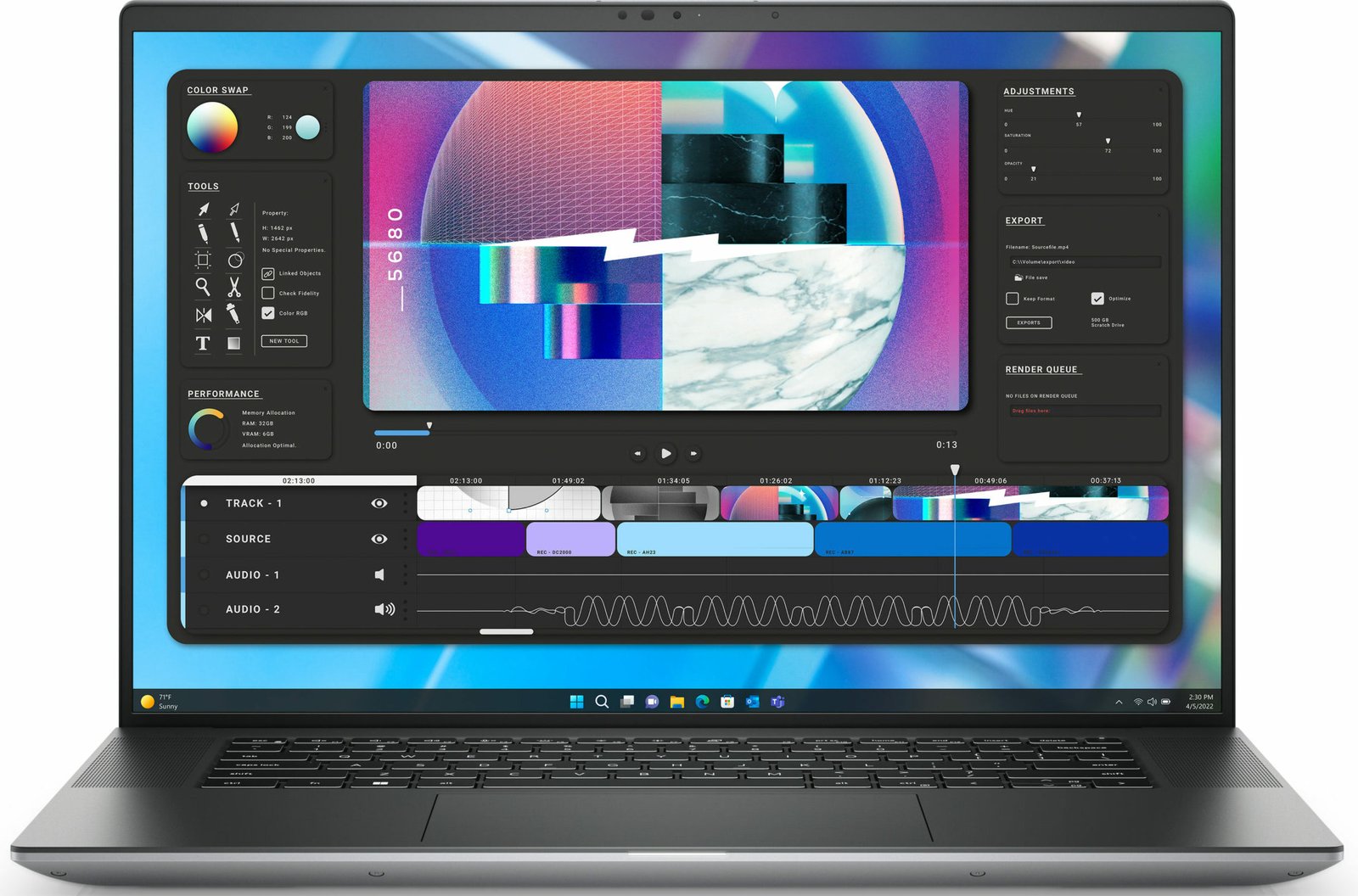 DELL Precision 3591 U7165H 32G 1000G RTX 2000