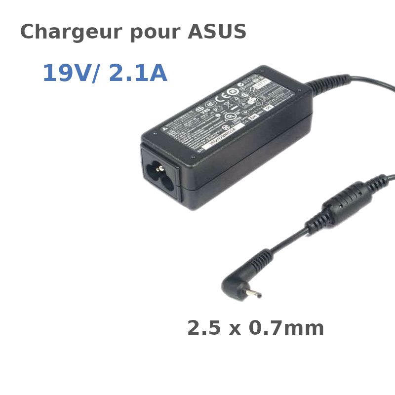 CHARGEUR ASUS 19V 2.1A 2.5*0.7